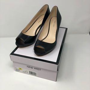 Nine West Black NWGelabelle Peeptoe Pumps